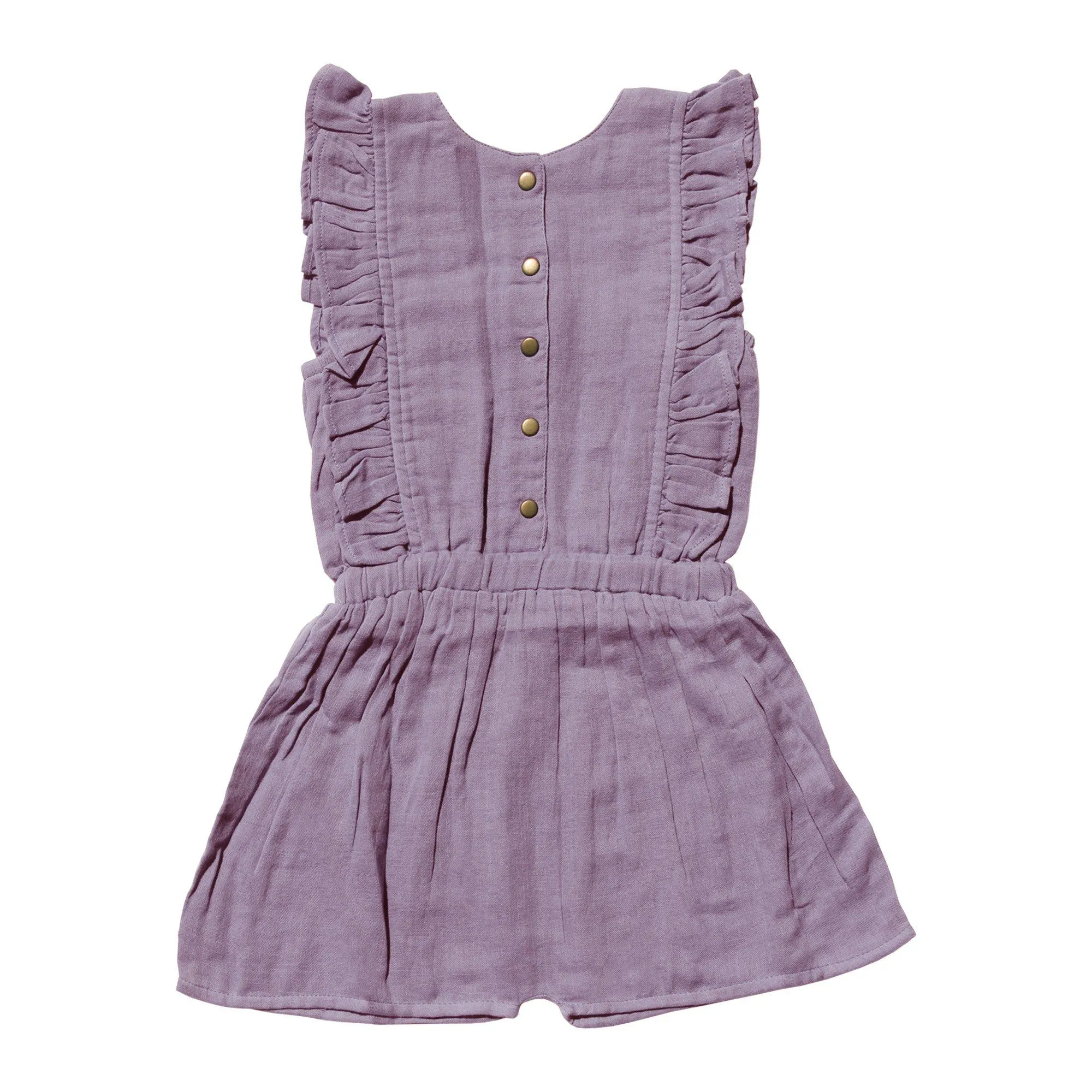 Organic Kids' Muslin Ruffle Bodysuit