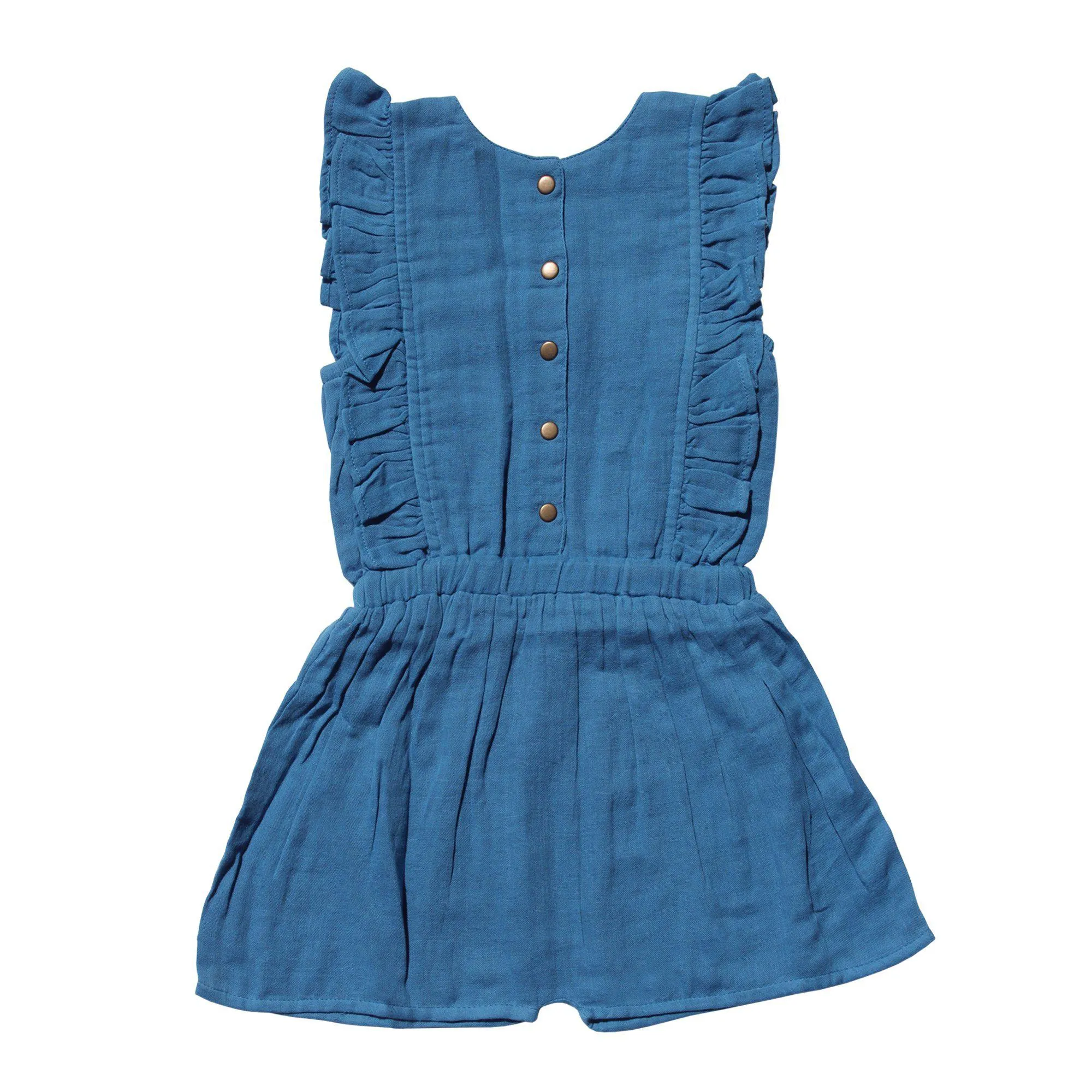 Organic Kids' Muslin Ruffle Bodysuit