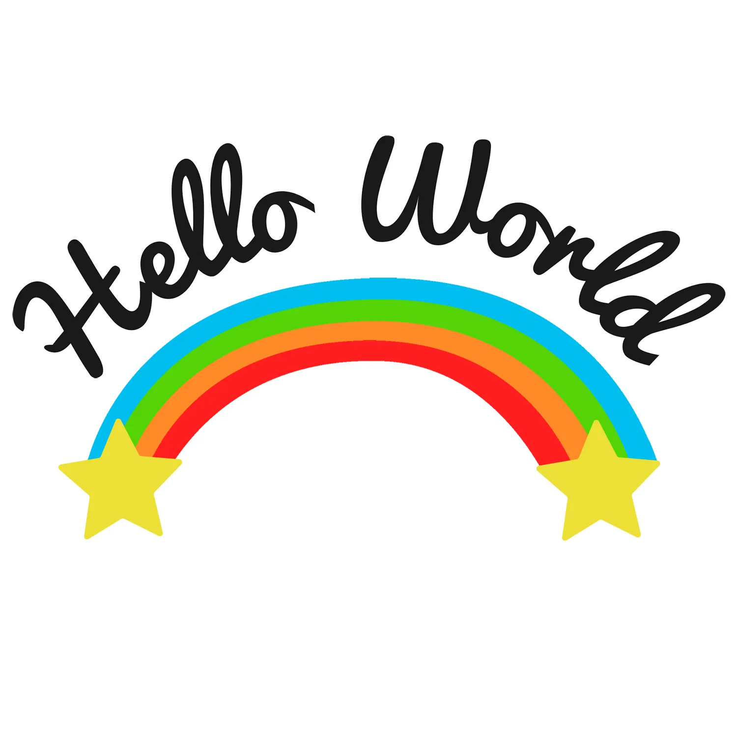 Personalized Organic Baby Bodysuit - Hello World (White)