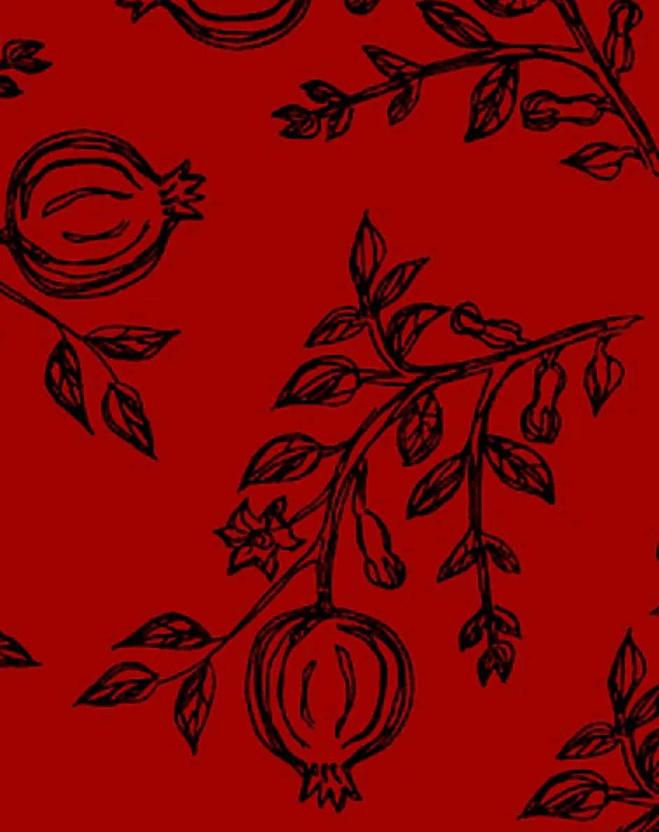 Picnic Skirt in Pomegranate Print by Effie's Heart