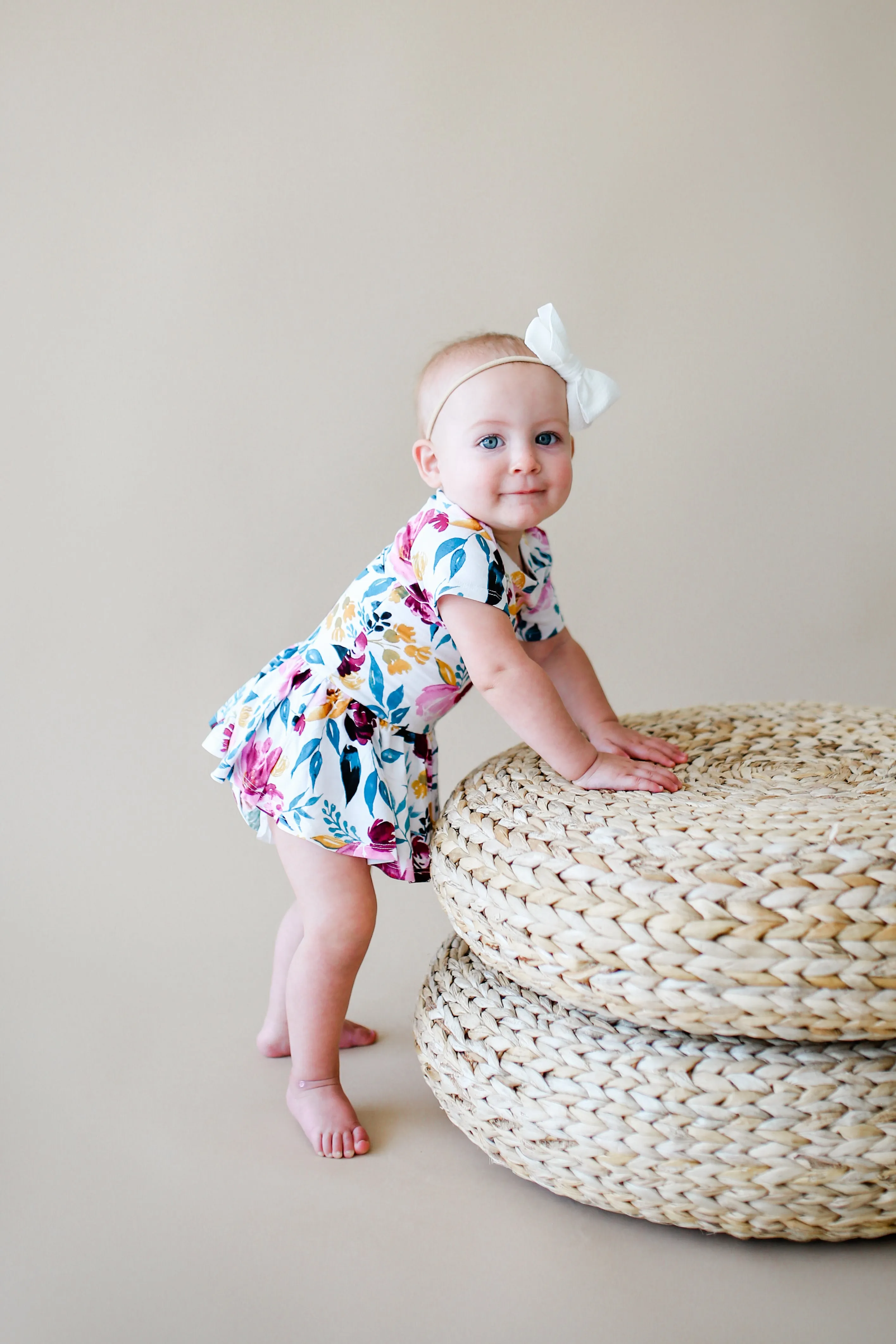 Posh Peanut Jozie S/S Twirl Skirt Bodysuit