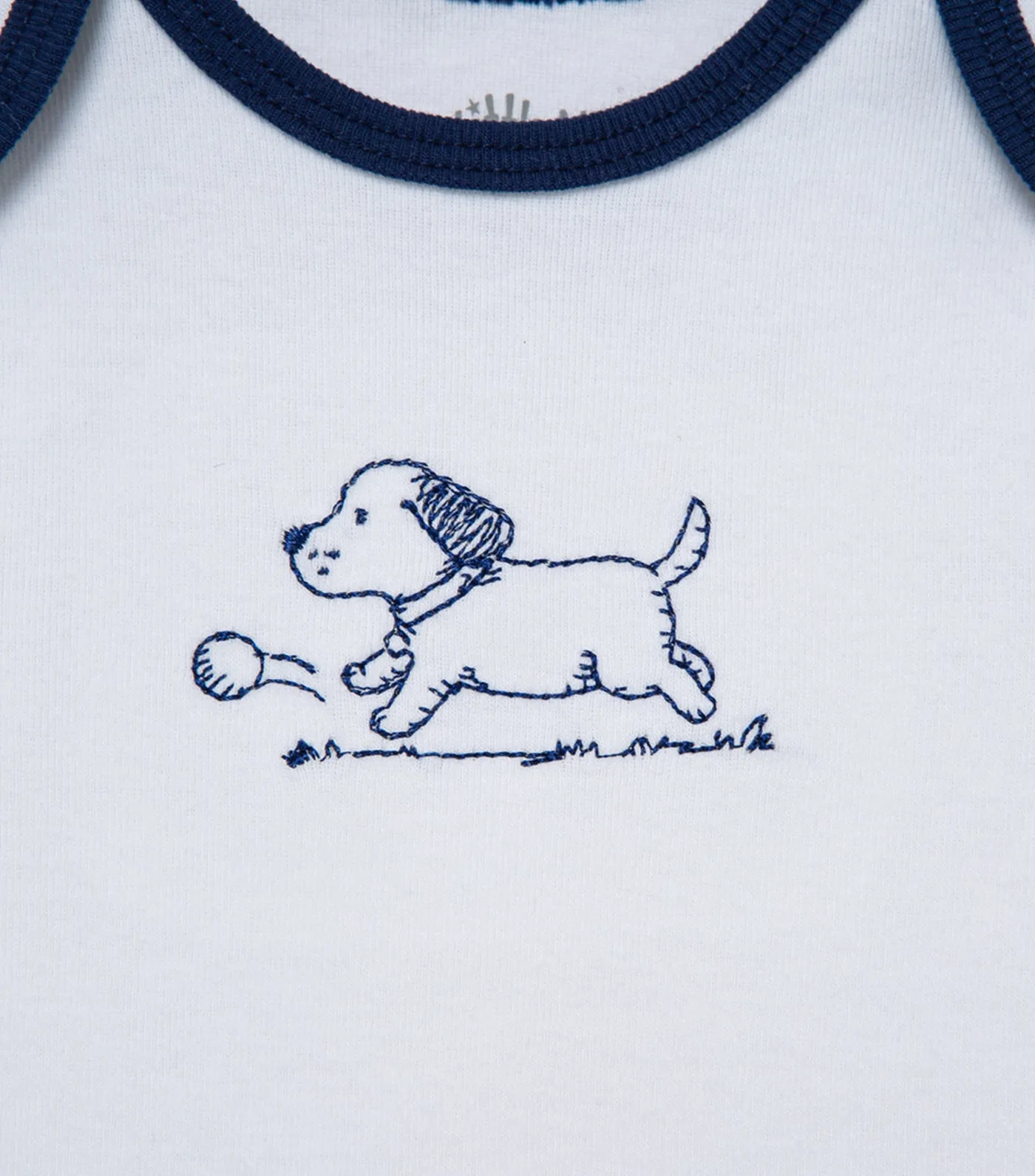 Puppy Toile 3-pack Bodysuit White Multi