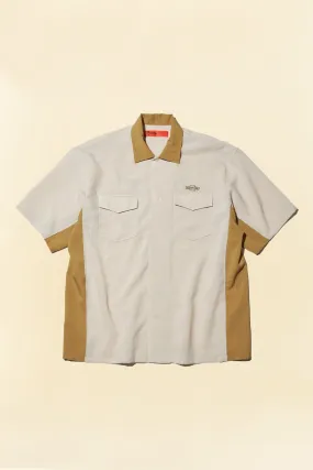 Radiall Hammond S/S Open Collared Shirt - Root Beer