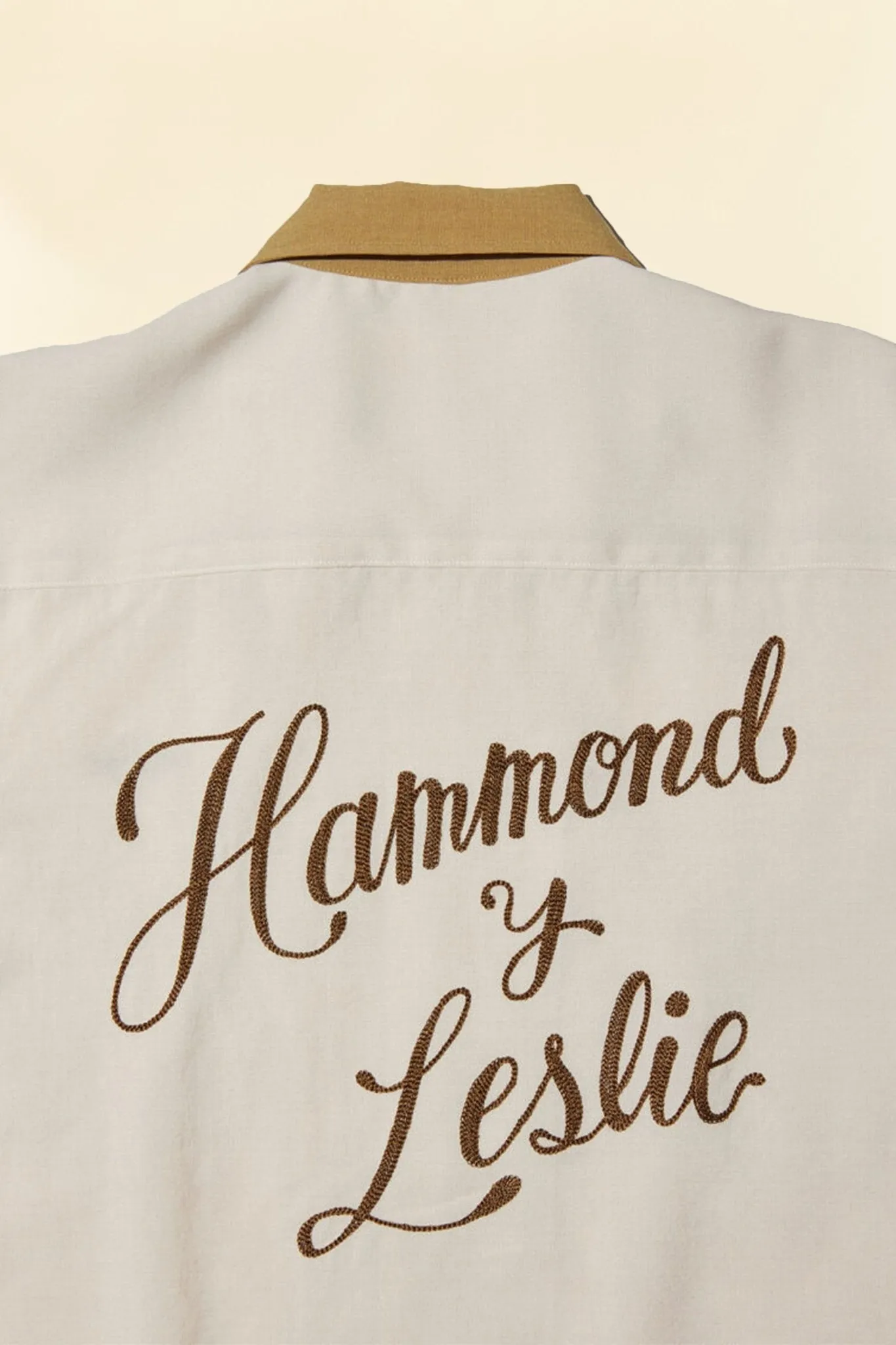 Radiall Hammond S/S Open Collared Shirt - Root Beer