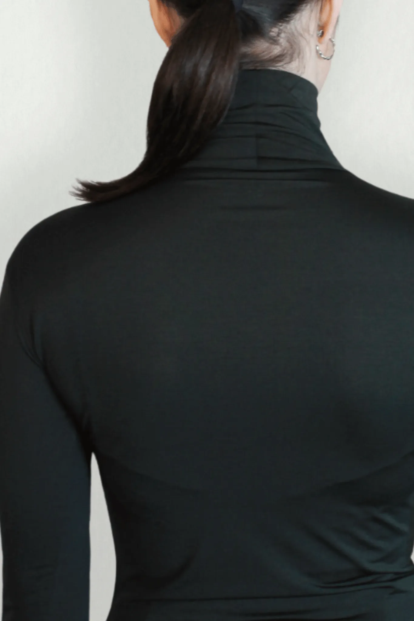 RUUQ Bodysuit Long Sleeve with Mock Neck - Forest Green