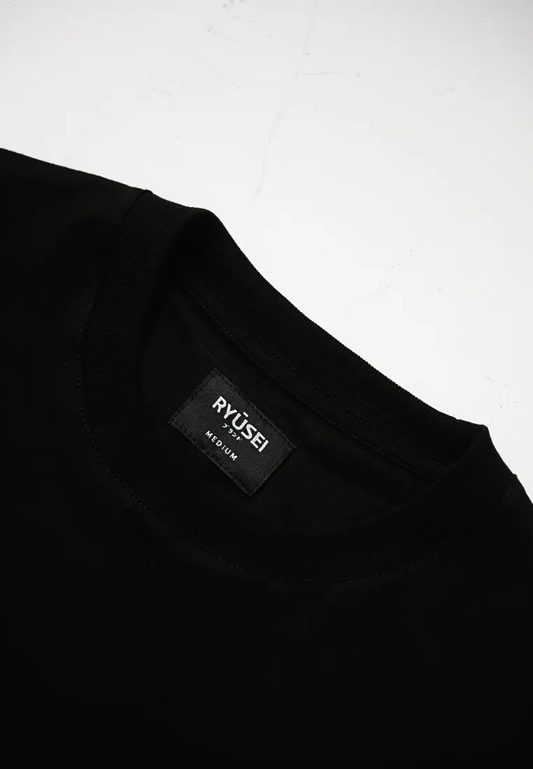 Ryusei Kaos Pria Oversize Boxy Hatanaka Pocket