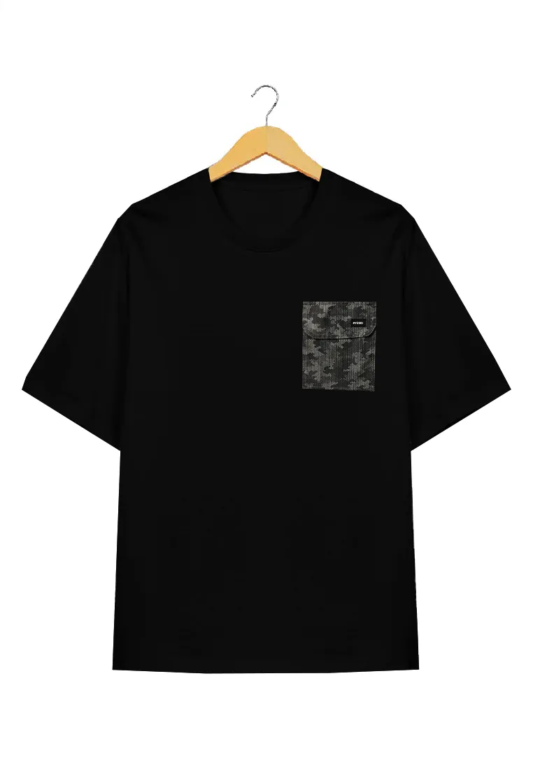 Ryusei Kaos Pria Oversize Boxy Hatanaka Pocket