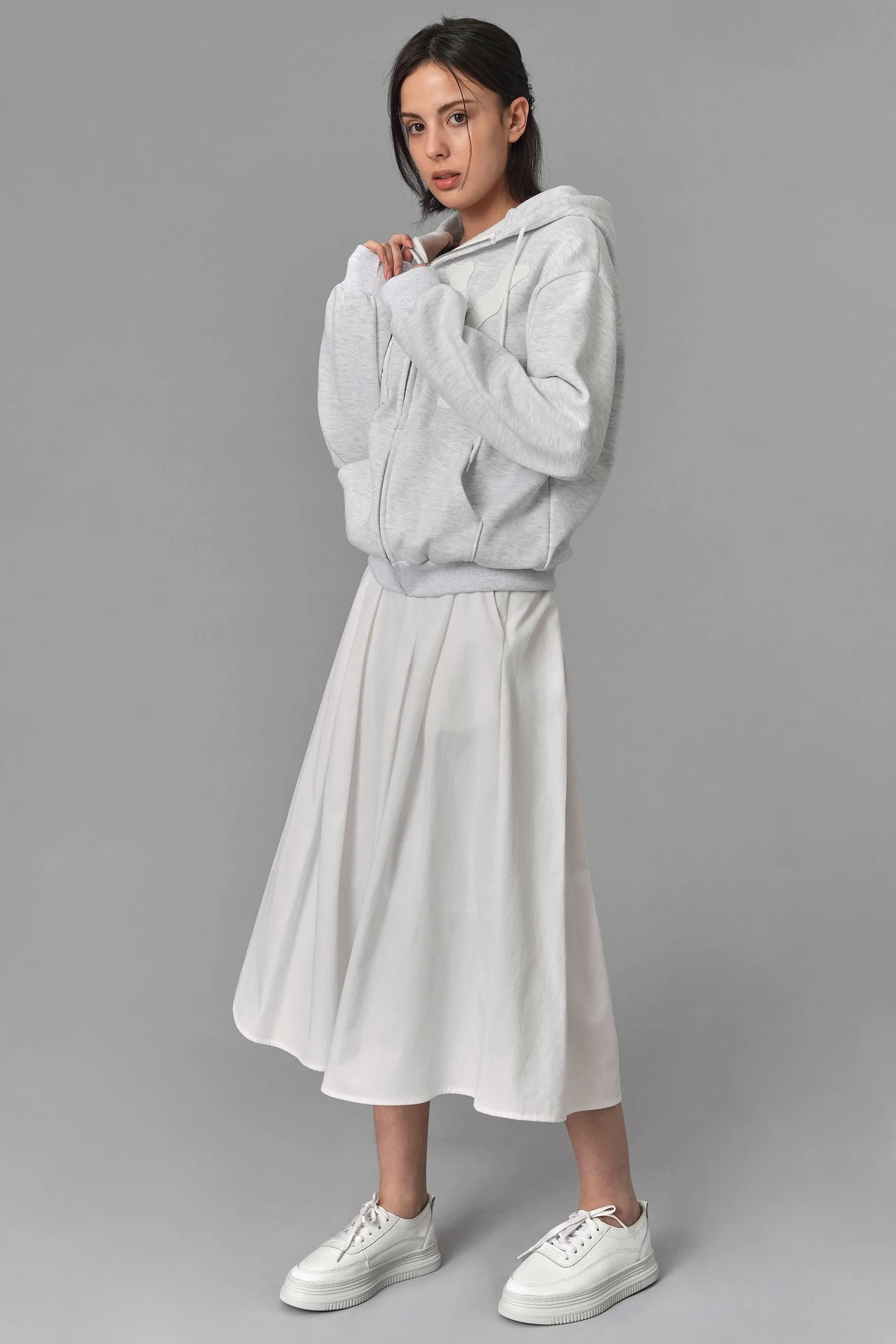 Sally Pleated Maxi Skirt