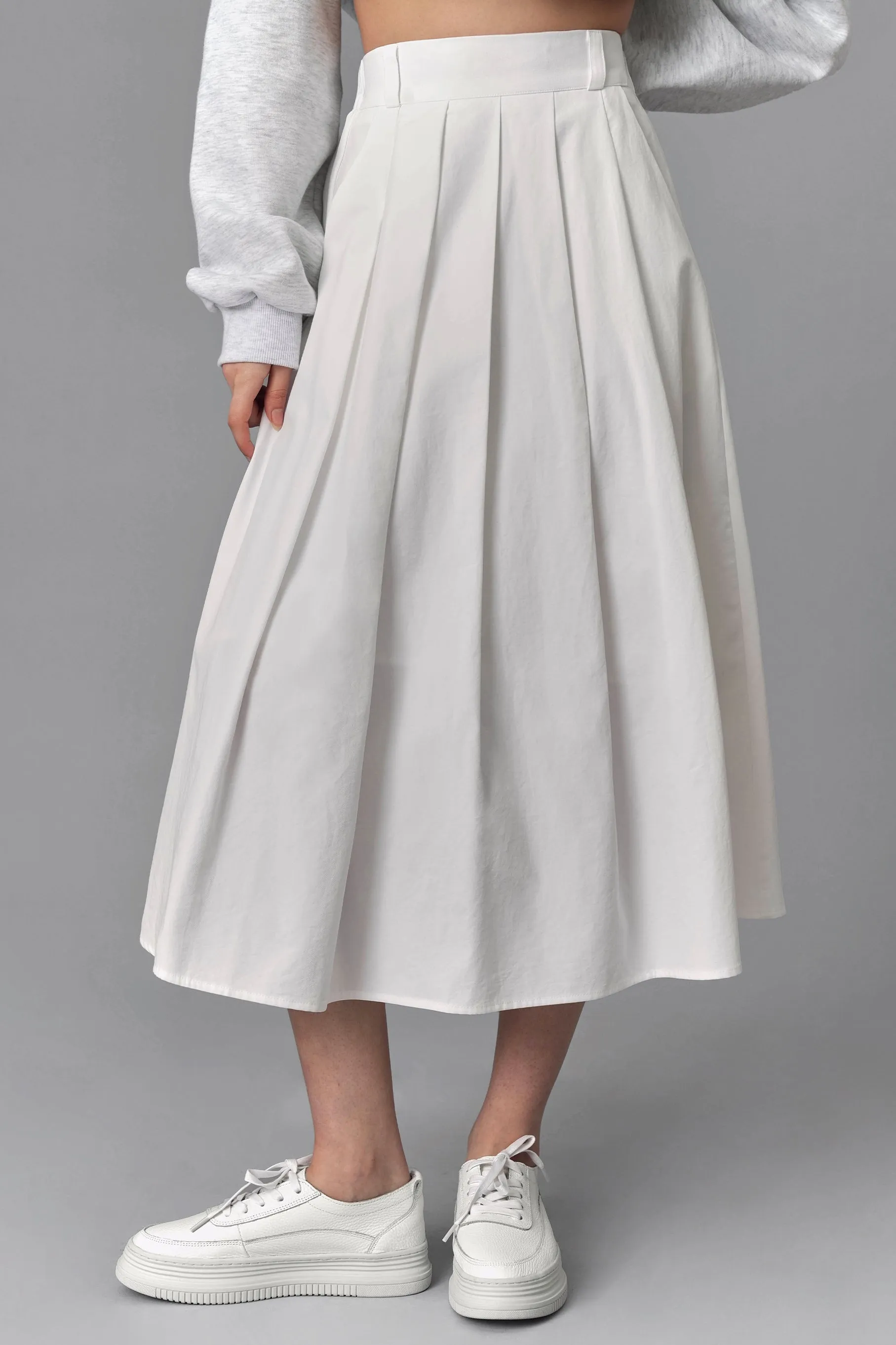Sally Pleated Maxi Skirt