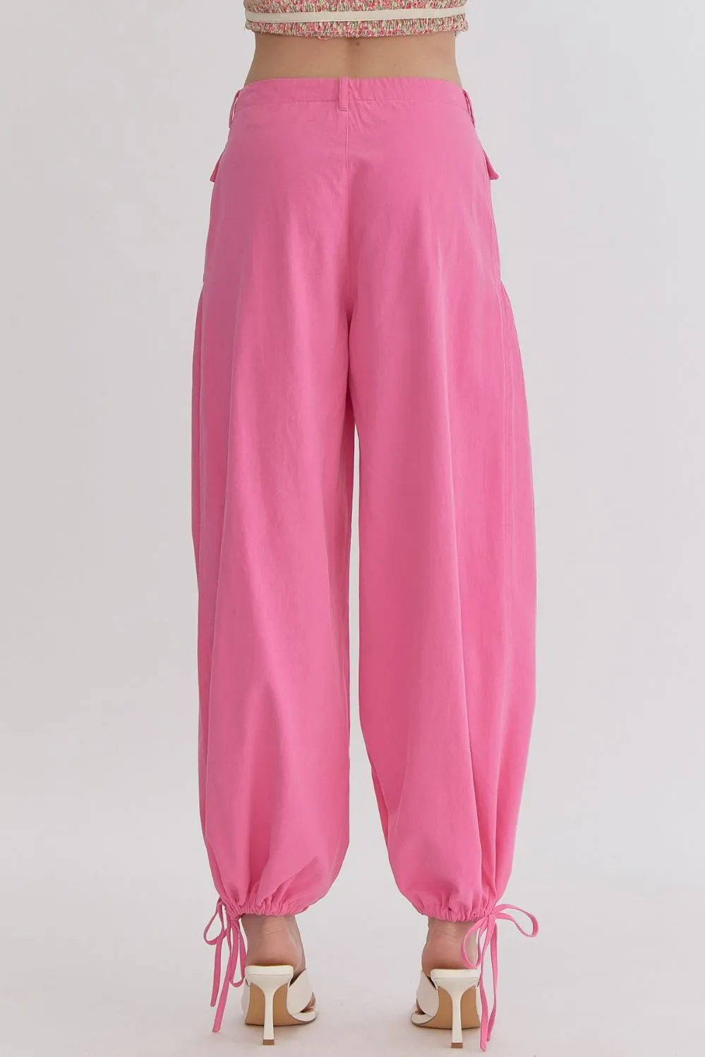 Serendipity Pink Denim Balloon Pants