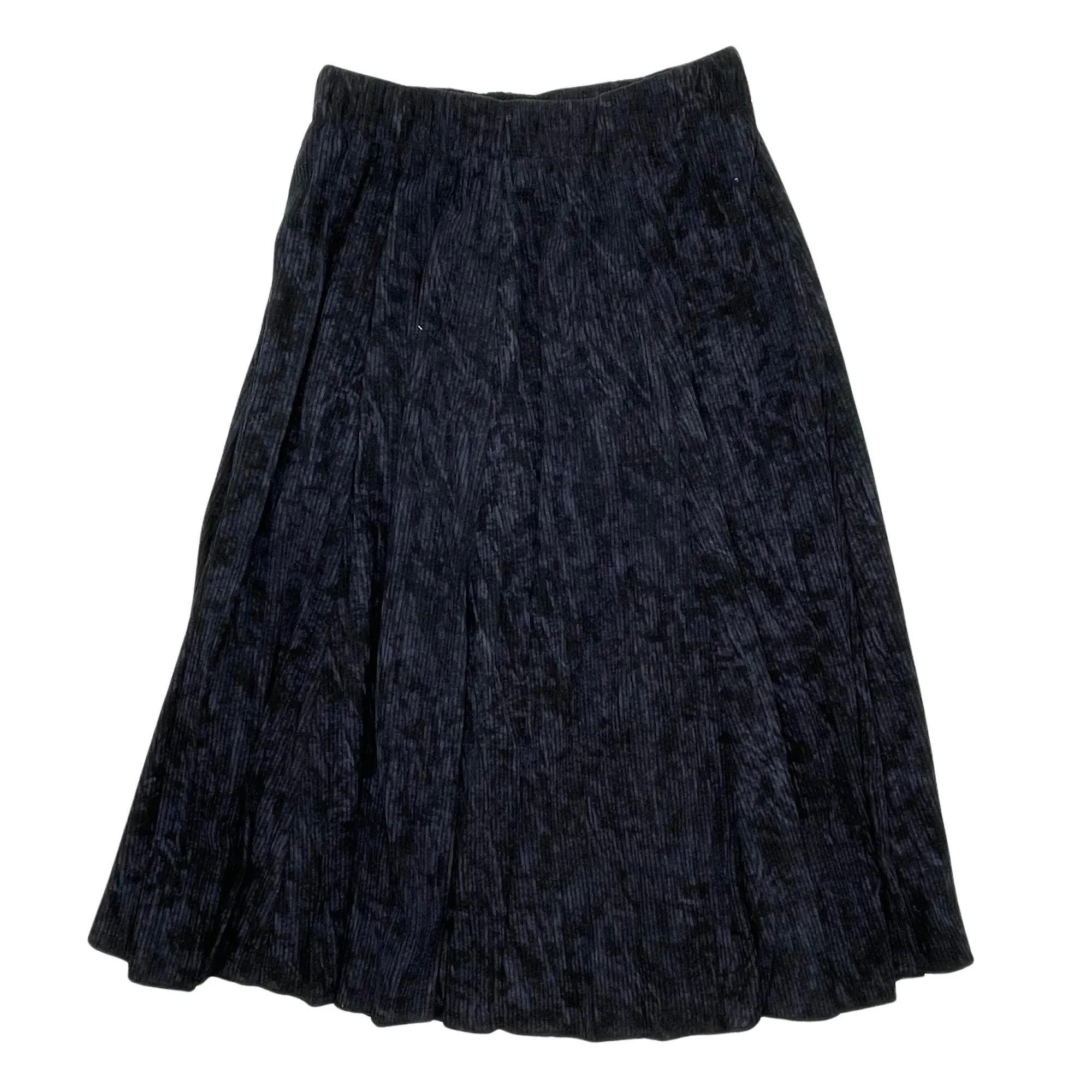 skirt midi corduroy - black