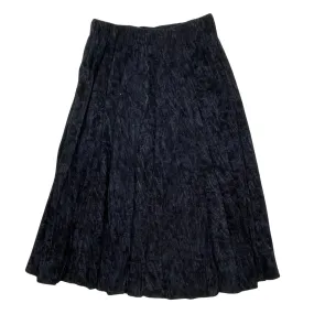 skirt midi corduroy - black