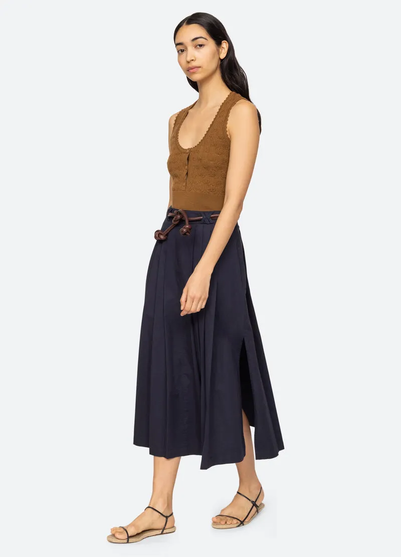 Skirt Samaka Garment Dy Pf24-163 Navy