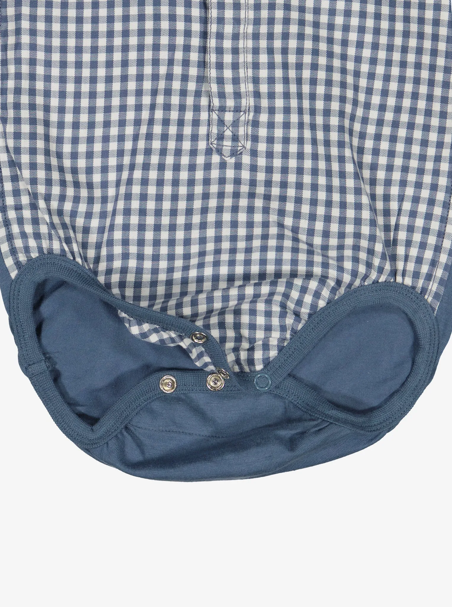 Smart Checked Babygrow Shirt