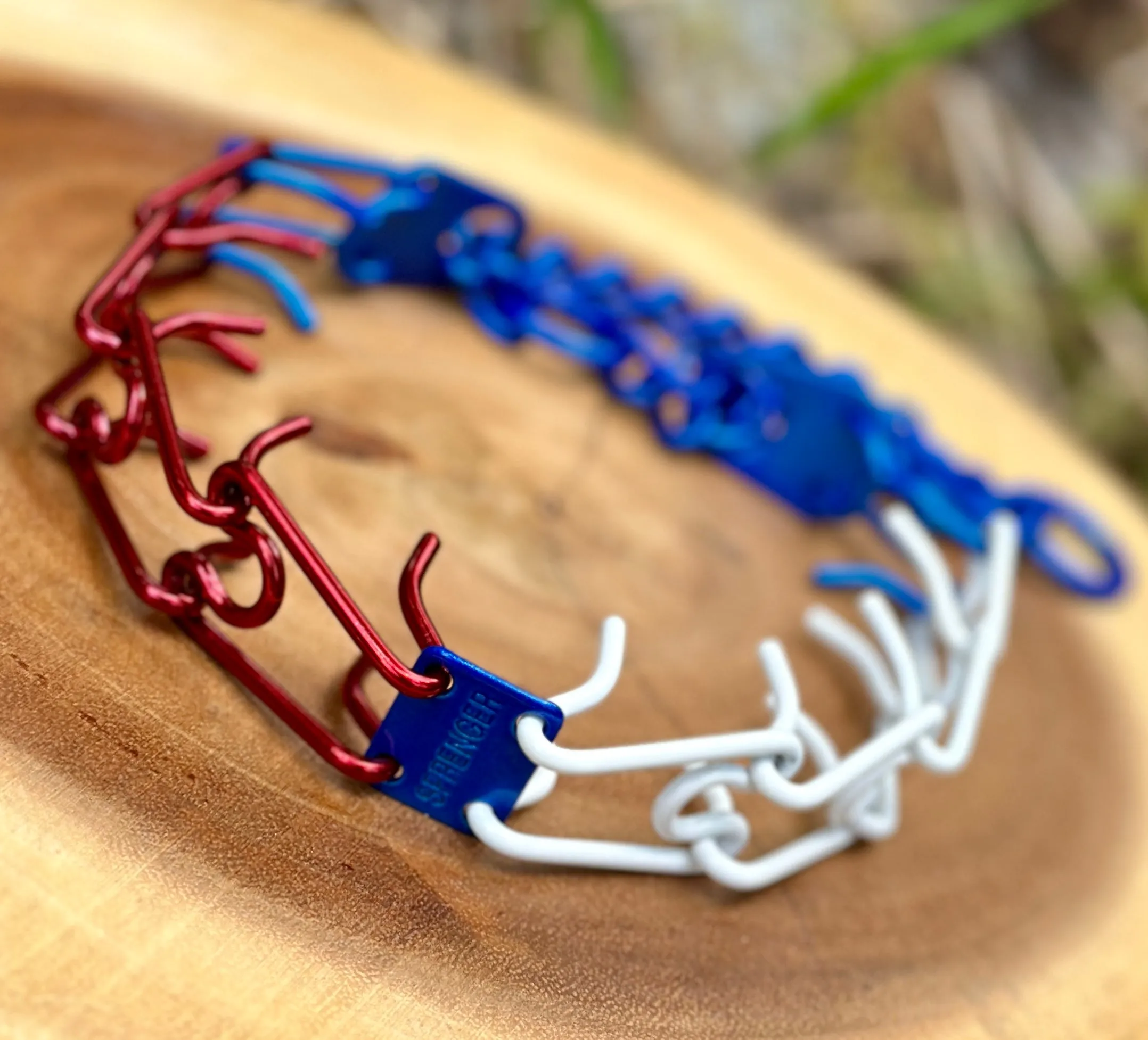 Stars & Stripes Collection Powder Coated Herm Sprenger Prong Collar