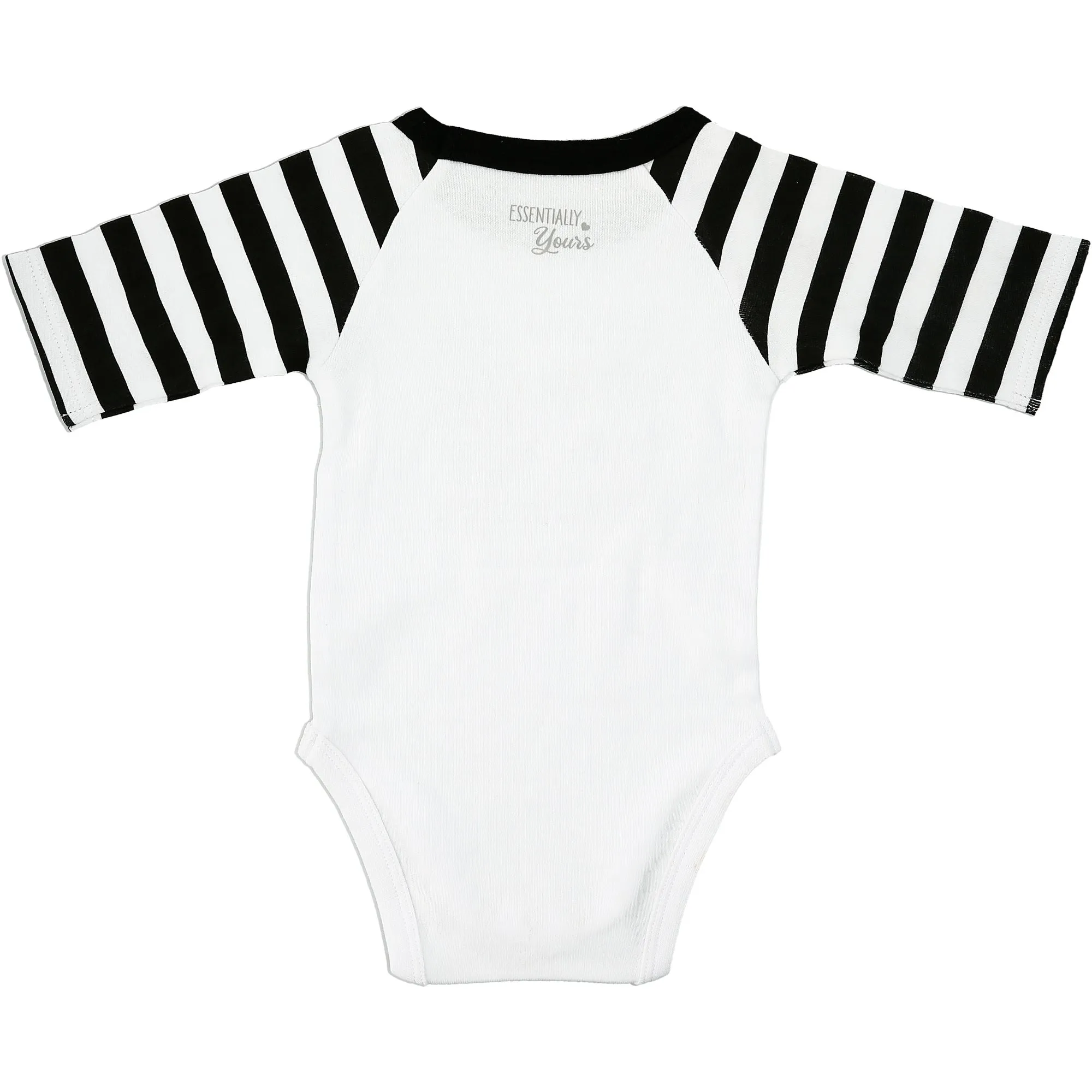 Still Stuck Bodysuit 3/4 Length Black & White Sleeve