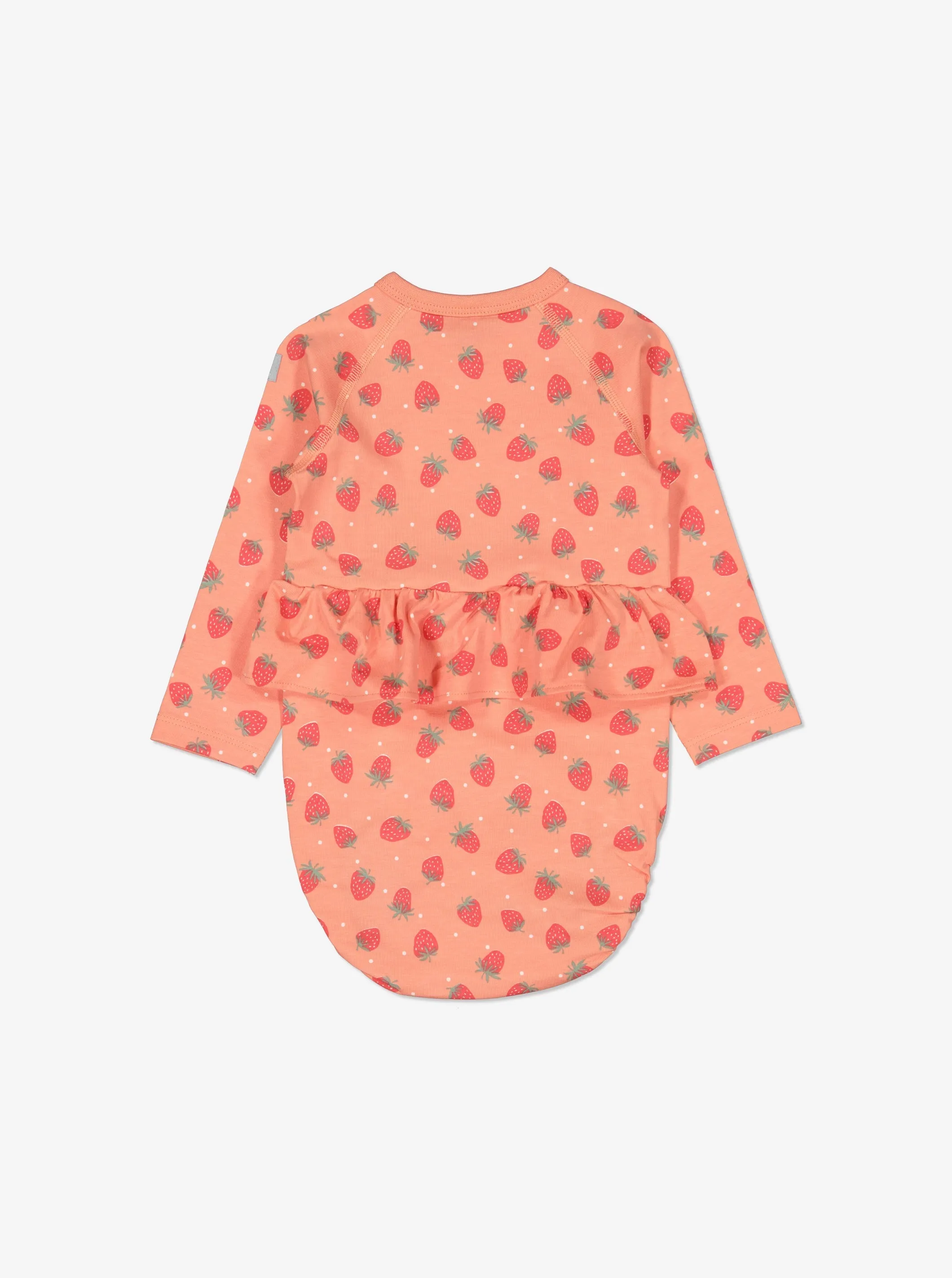 Strawberry Print Wraparound Babygrow