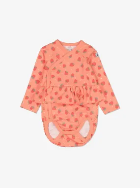 Strawberry Print Wraparound Babygrow