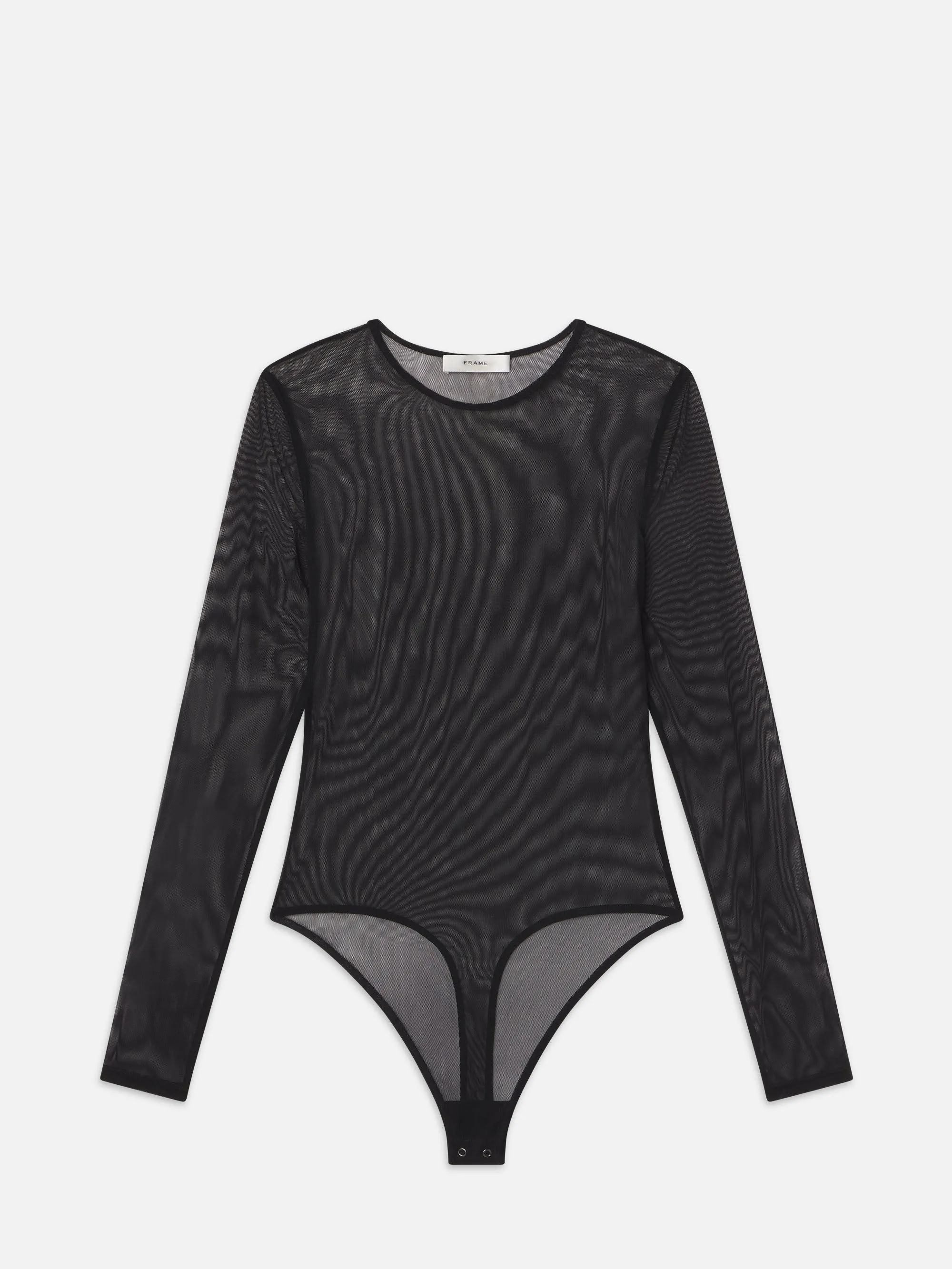 Stretch Mesh Bodysuit -- Black