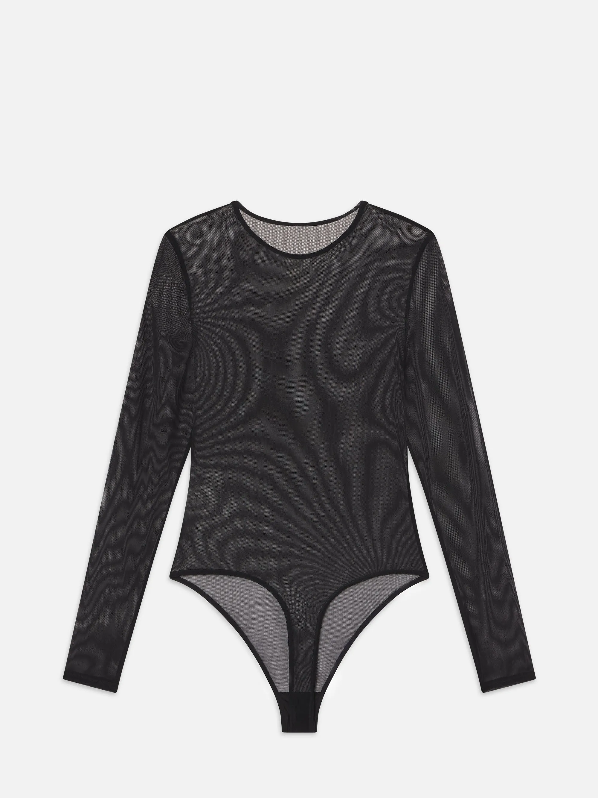 Stretch Mesh Bodysuit -- Black