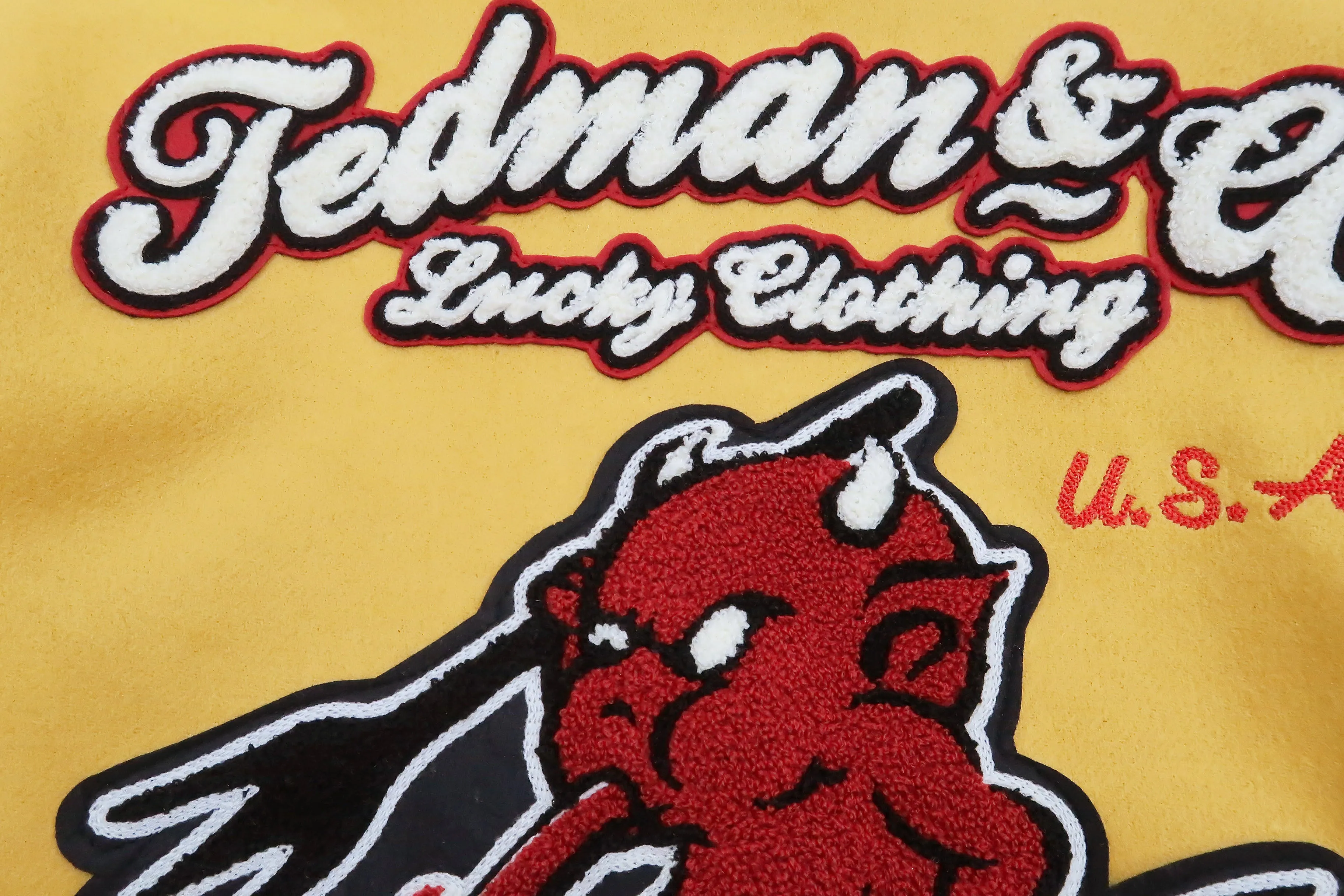 Tedman Varsity Jacket Men's Letterman Jacket Custom Award Jacket TDJ-23000 Mustard/Black