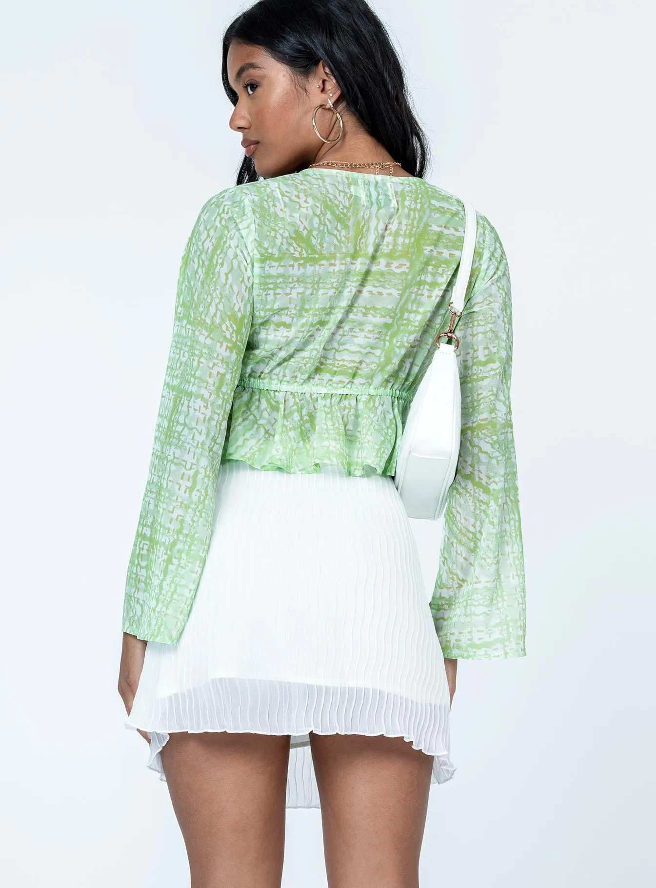 The Morgie Mini Skirt White