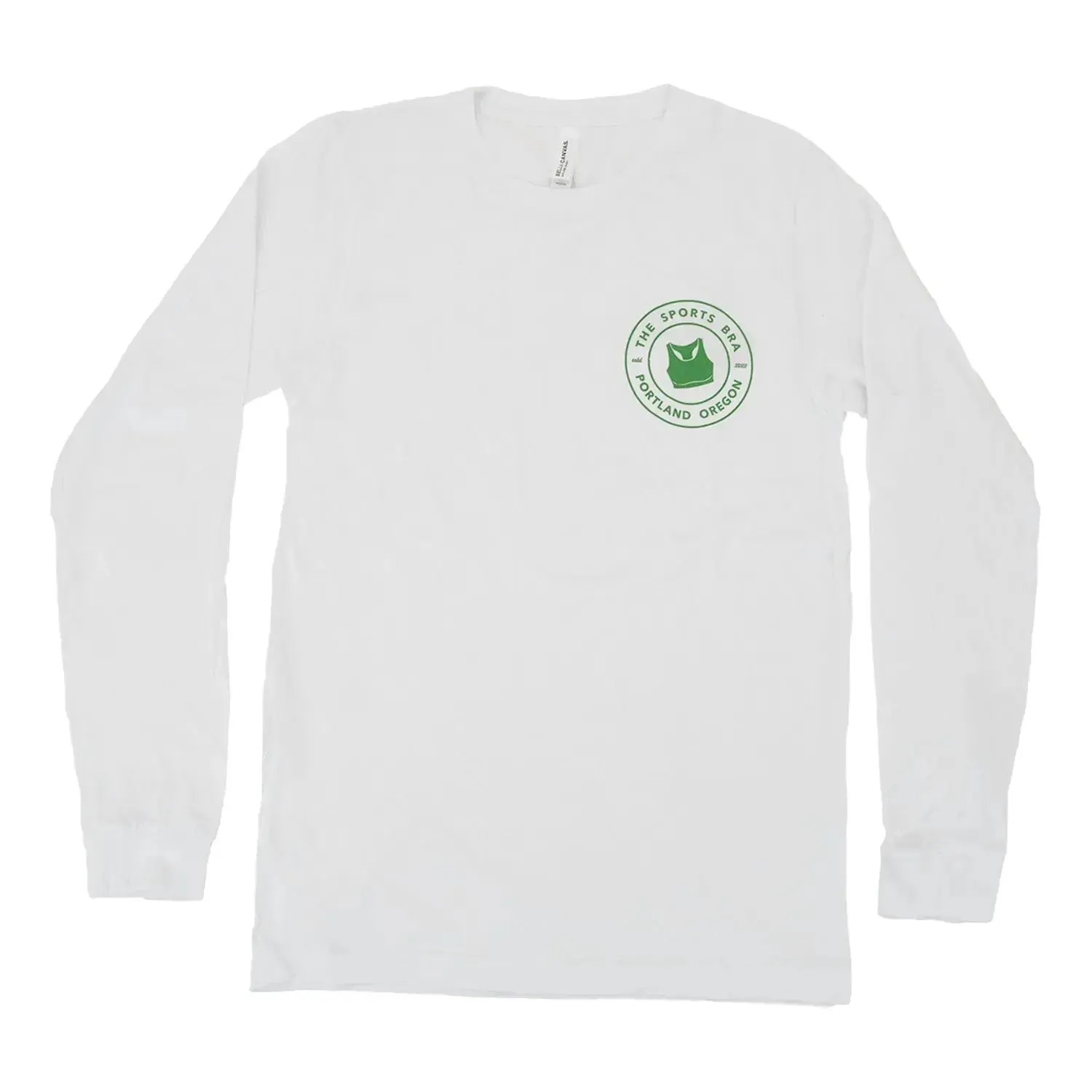 The Sports Bra Long Sleeve Tee (White)