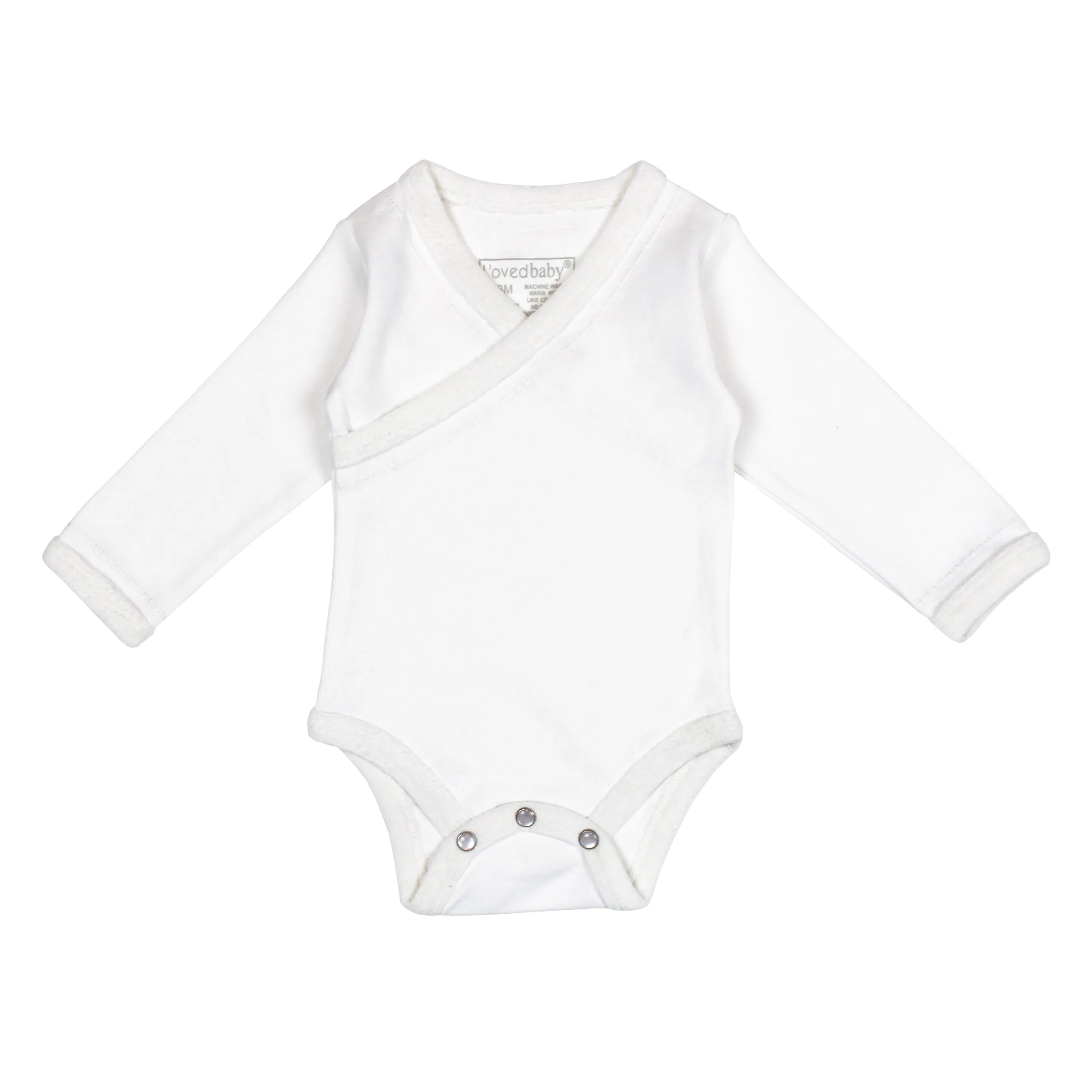 Velveteen L/Sleeve Wrap Bodysuit
