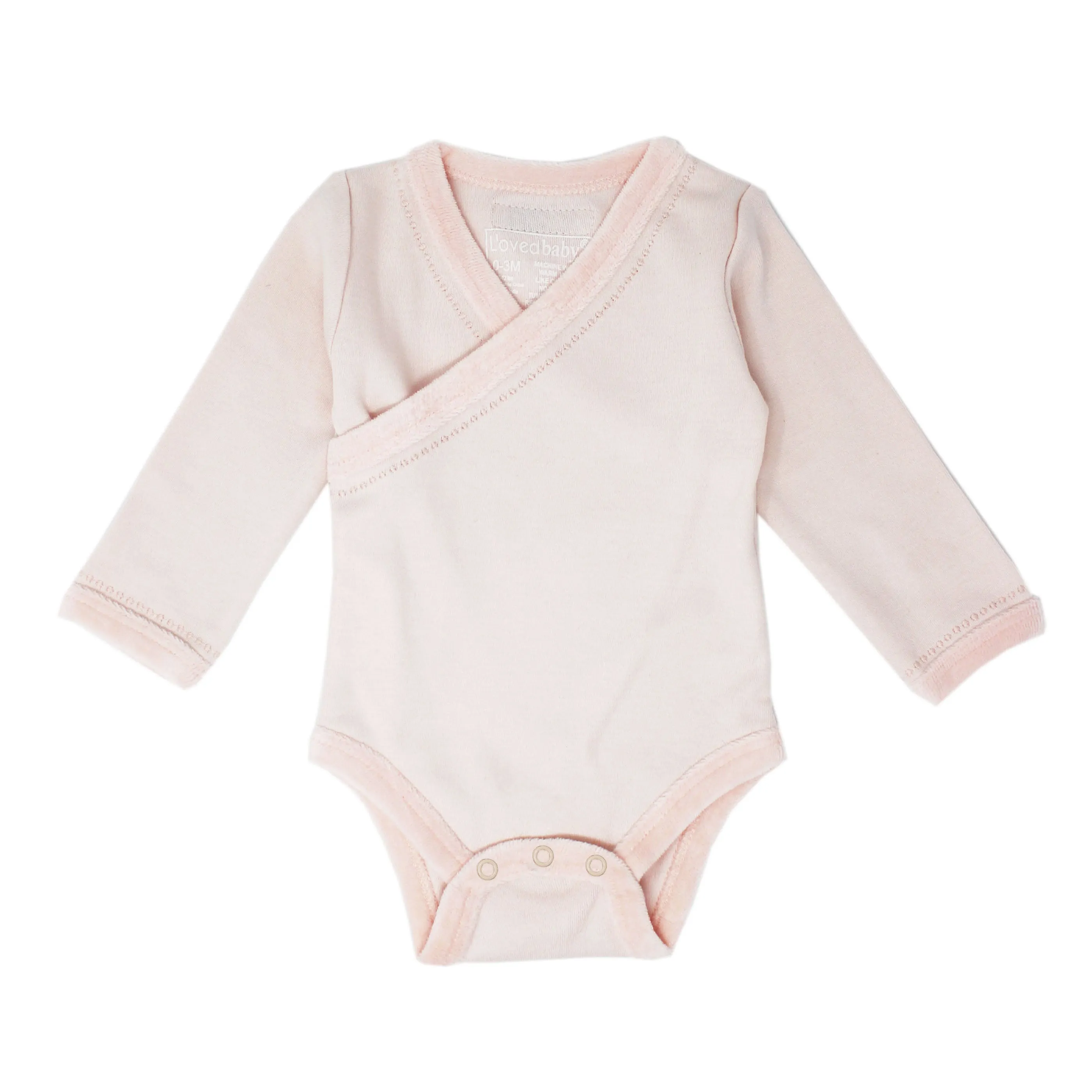 Velveteen L/Sleeve Wrap Bodysuit