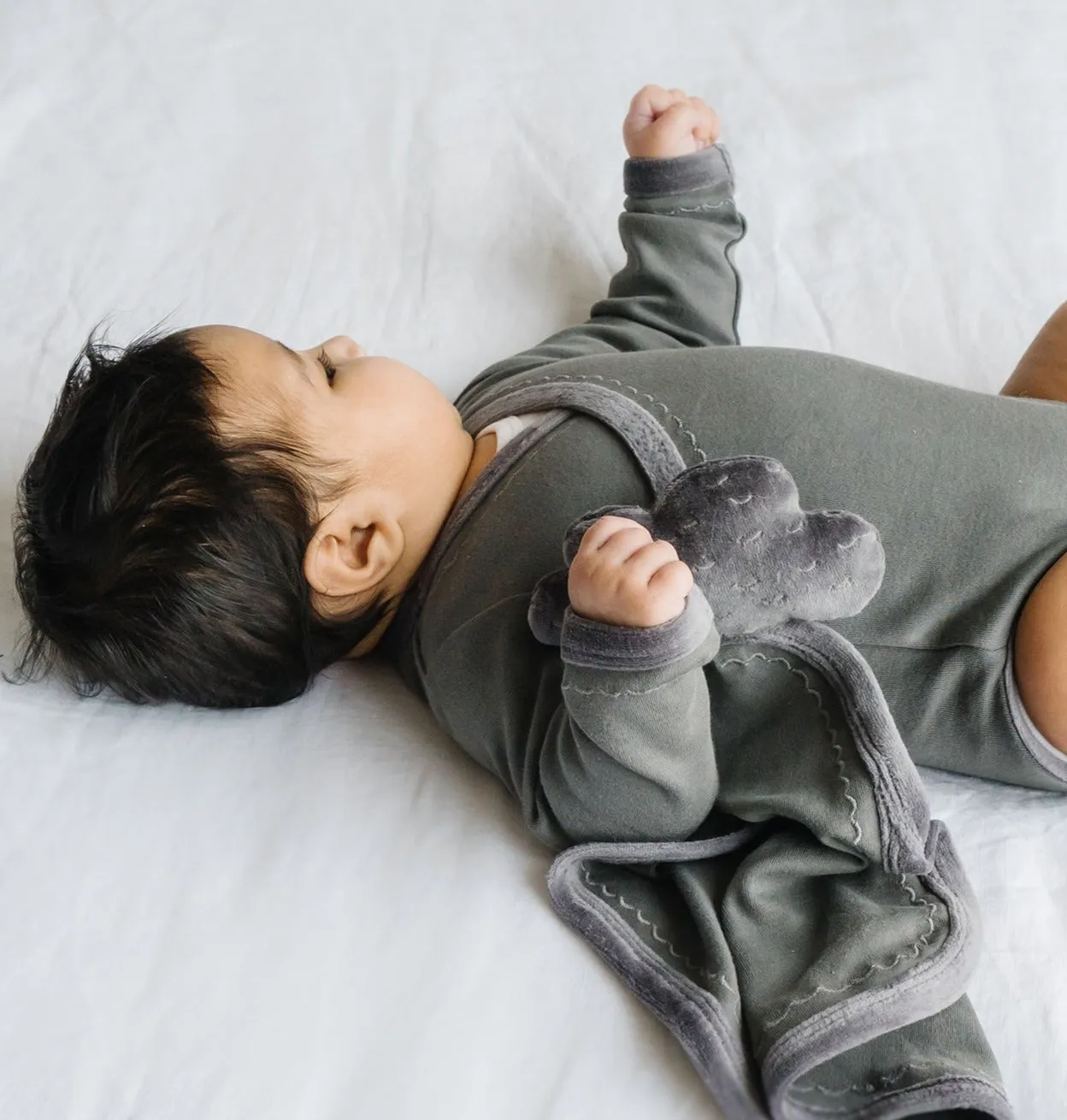 Velveteen L/Sleeve Wrap Bodysuit