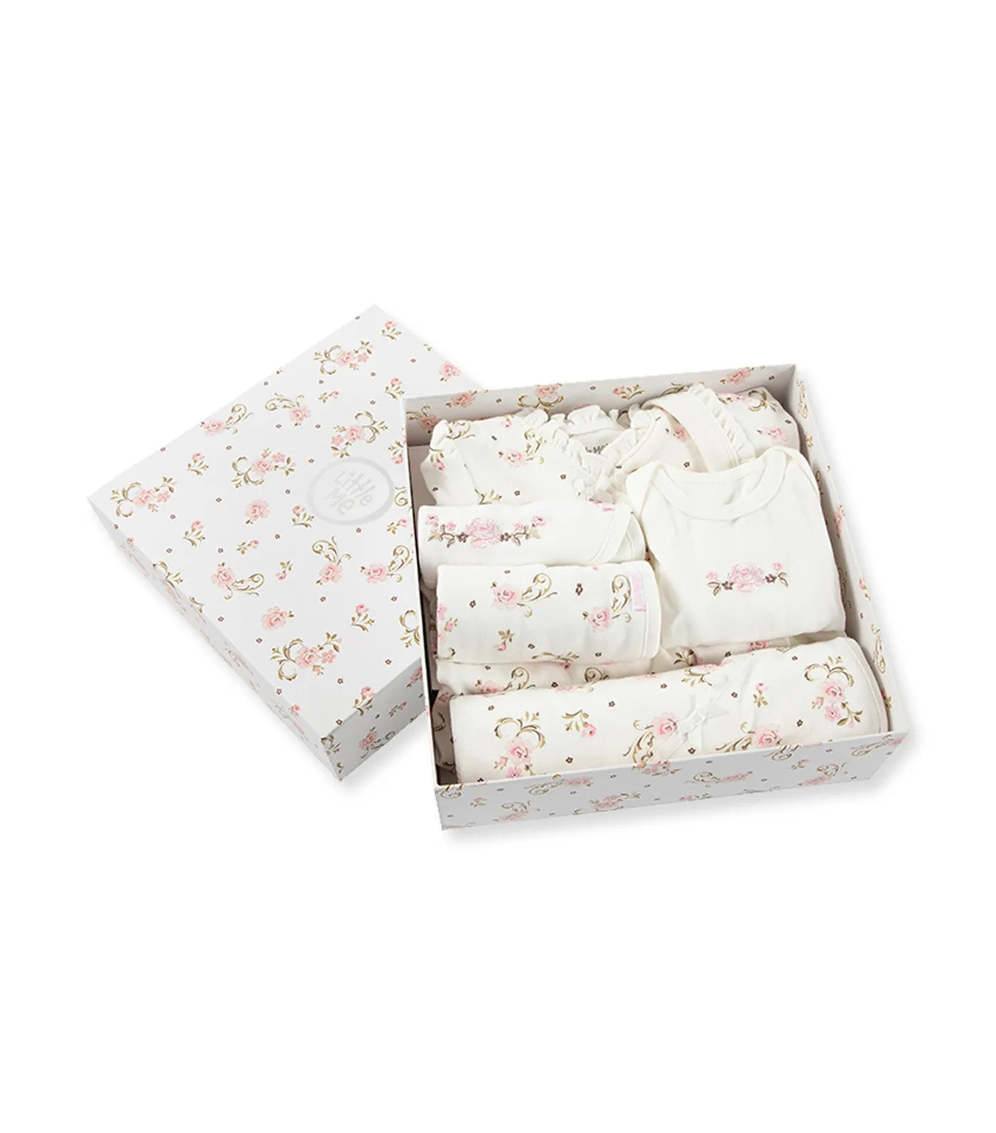 Vintage Rose Gift Box Pink Floral
