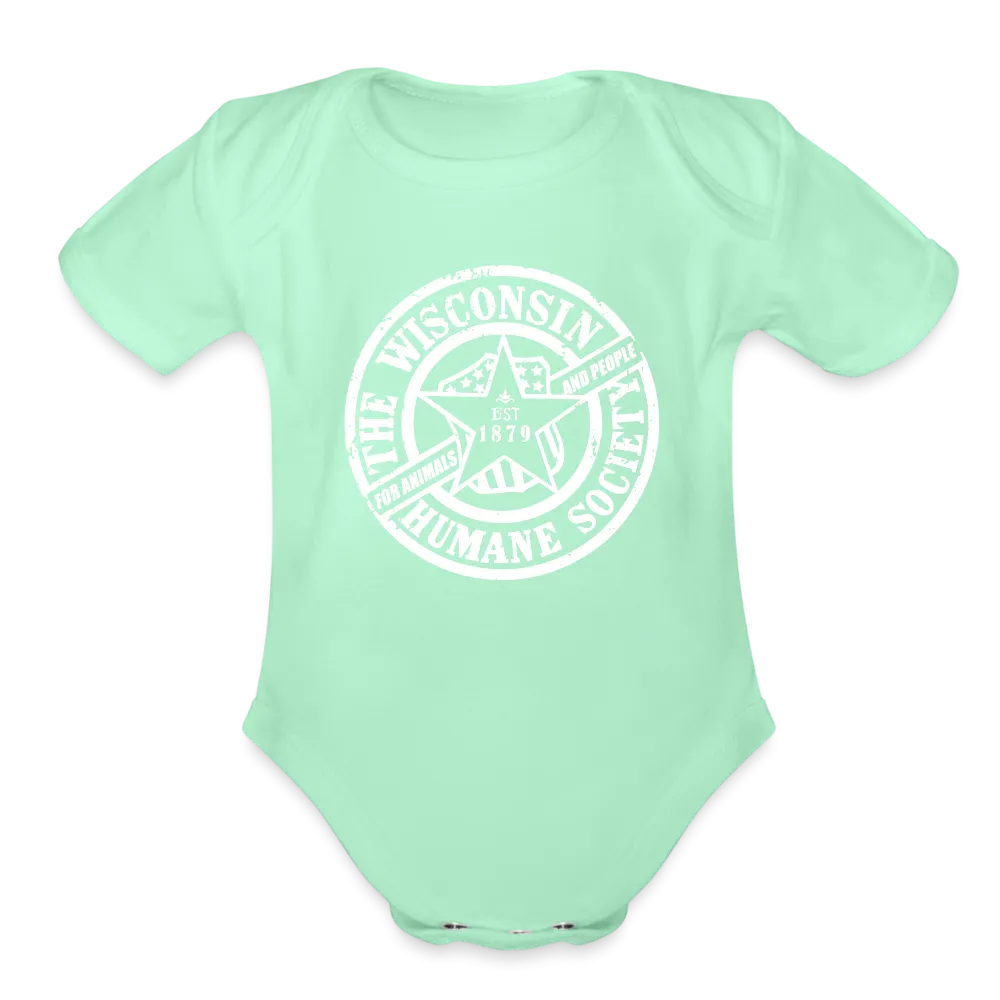 WHS 1879 Logo Organic Short Sleeve Baby Bodysuit