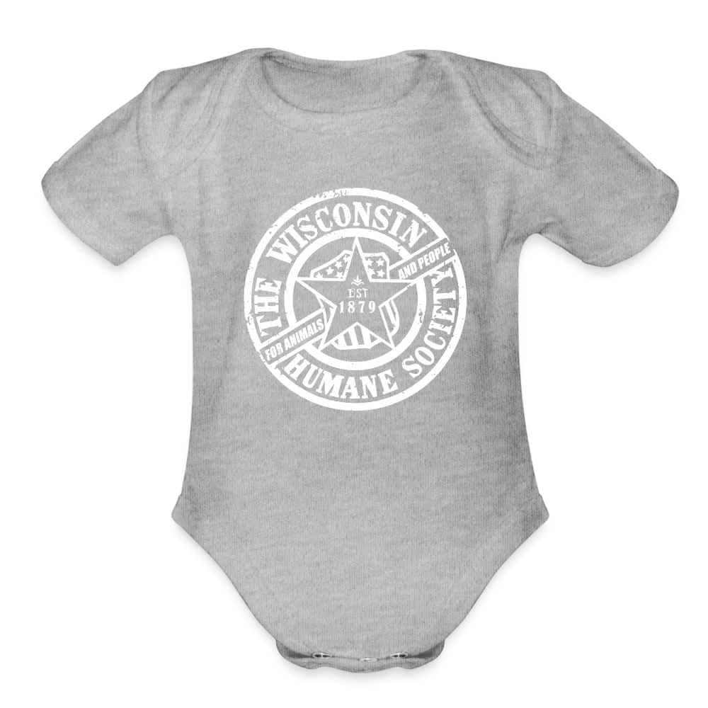 WHS 1879 Logo Organic Short Sleeve Baby Bodysuit