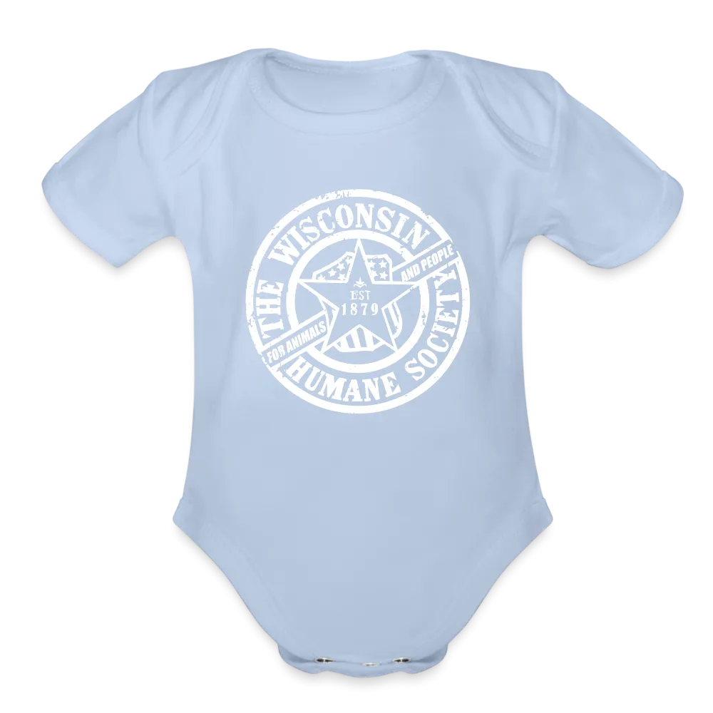 WHS 1879 Logo Organic Short Sleeve Baby Bodysuit