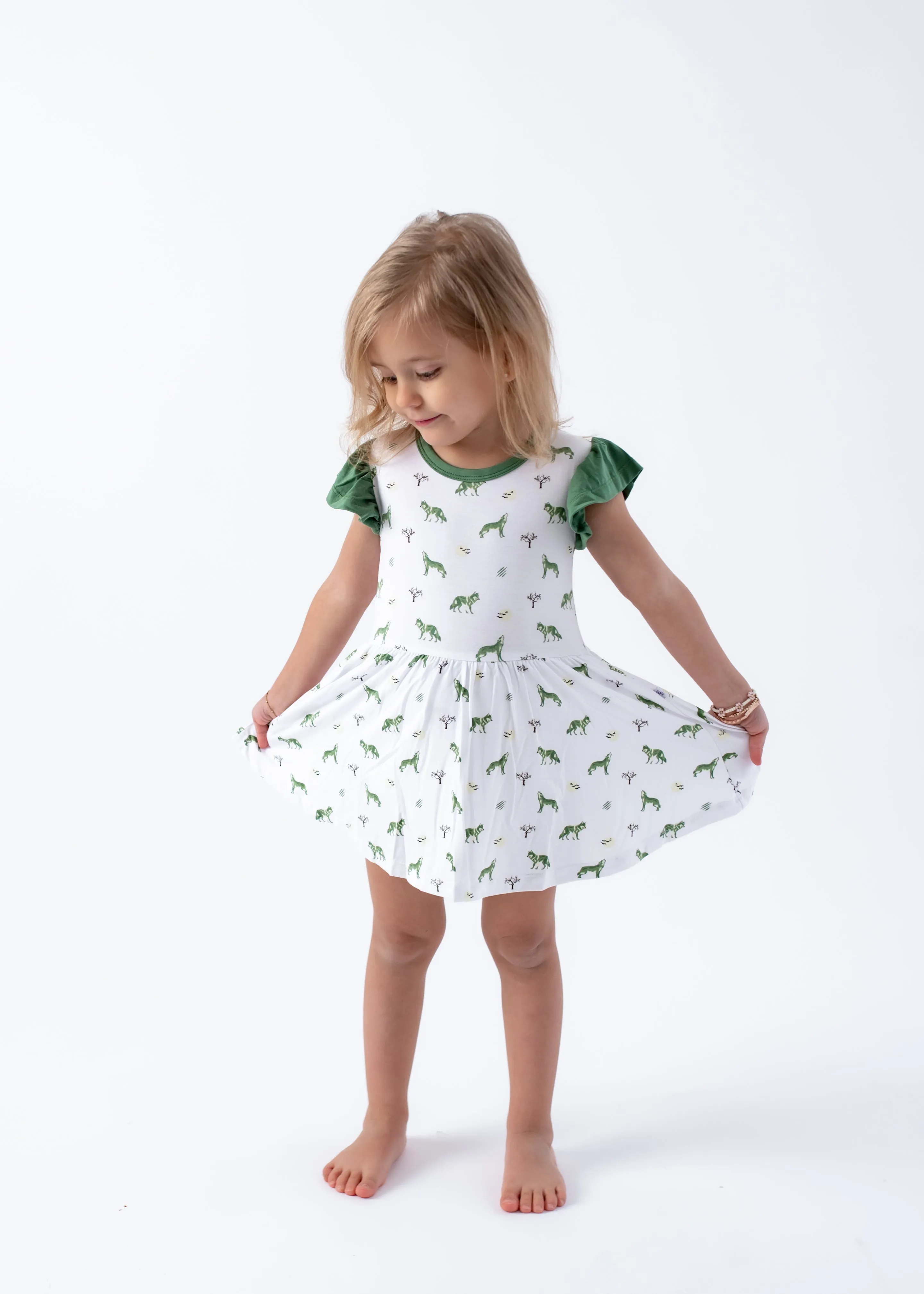 Wolf | Flutter Bodysuit Dress
