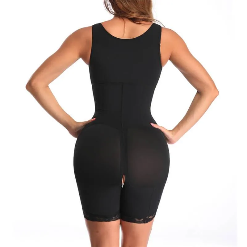 Women Fajas Waist Trainer Bodysuit Slim Full Body Zipper Shapewear