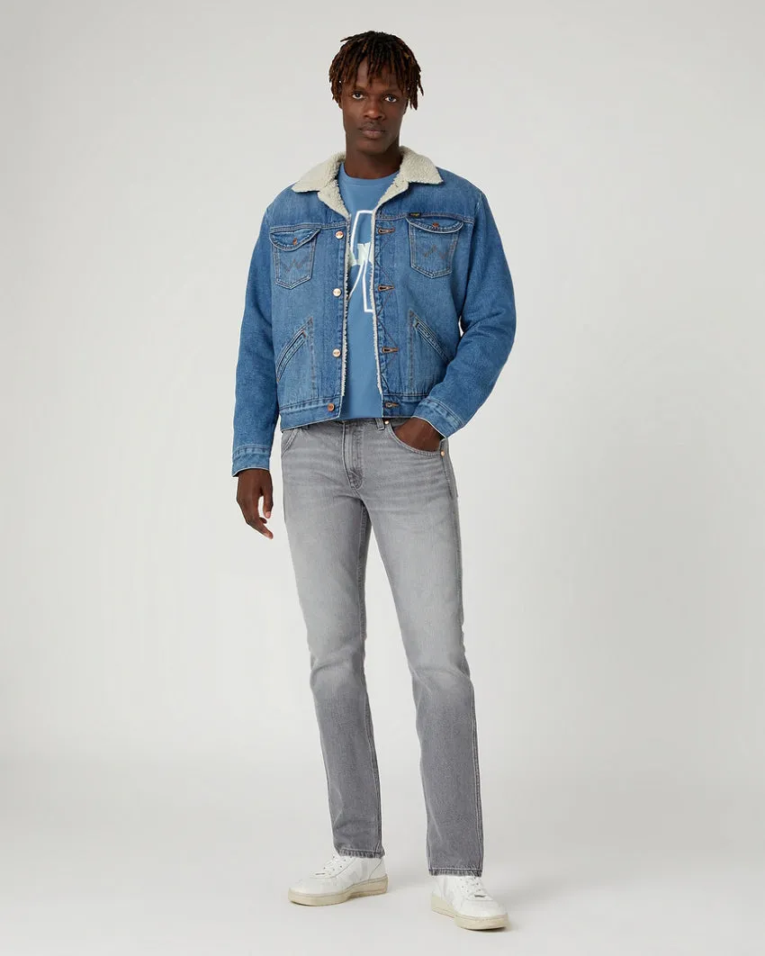 Wrangler Icons 11MWZ Western Slim Mens Jeans - Silver Lining