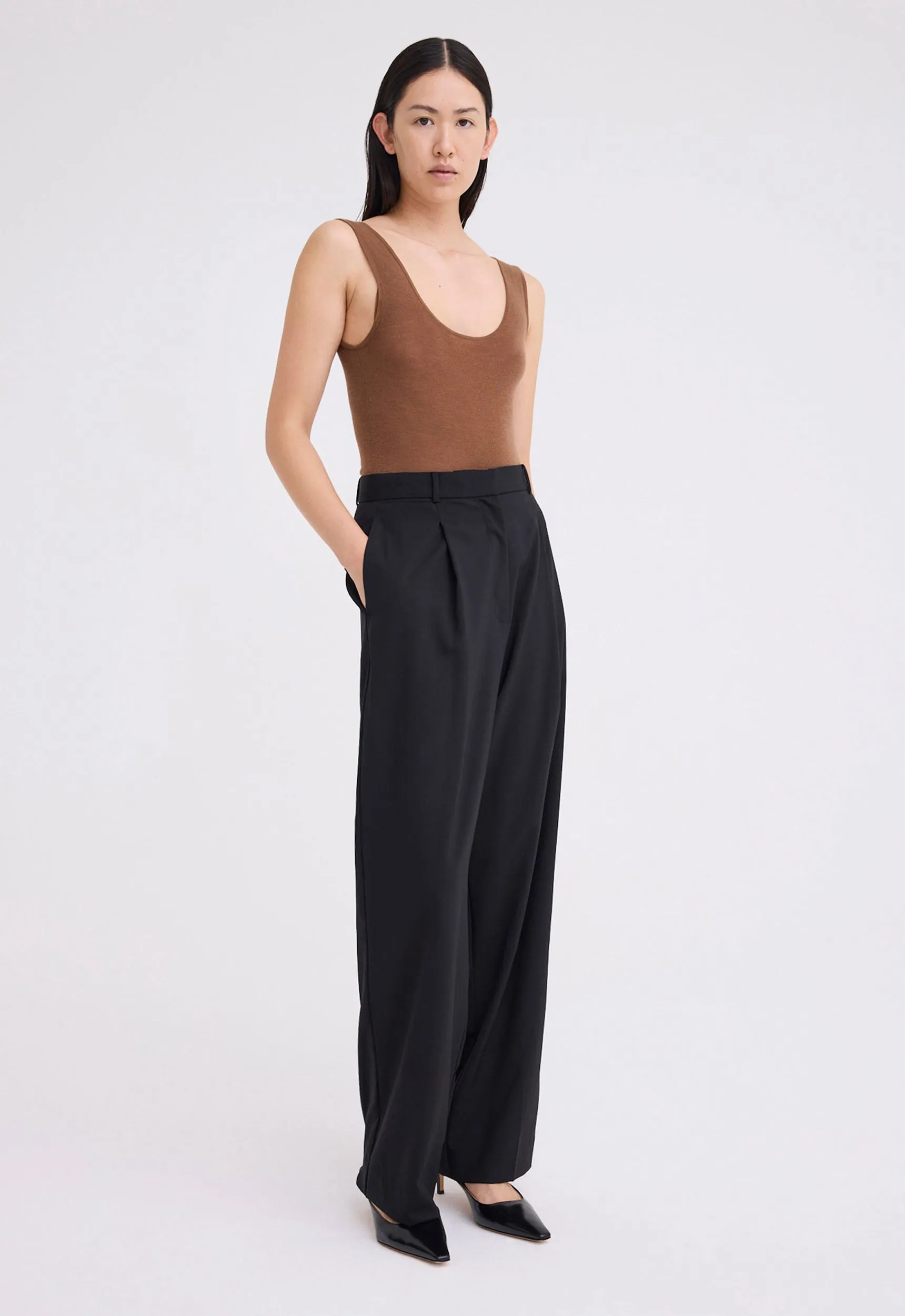 Yoda Merino Wool Bodysuit - Dario Brown
