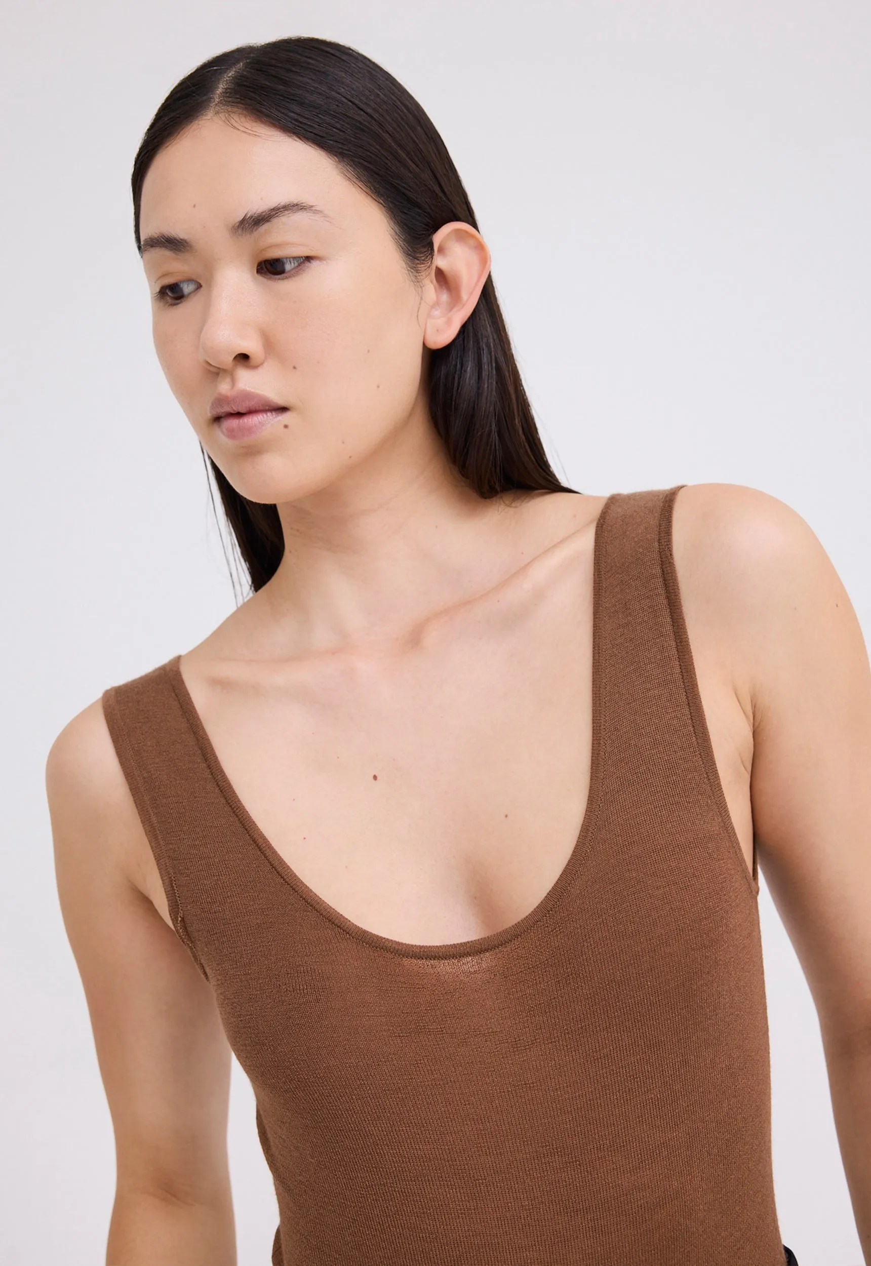 Yoda Merino Wool Bodysuit - Dario Brown